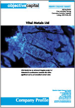 Read report on Vital Metals (VML.AX) - significant value to be realised in its Watershed project
